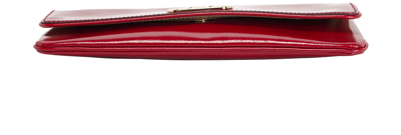 Vintage Triomphe Clutch, &pound;550, Handbags, Red, Patent Leather, Top view